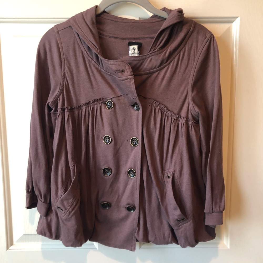 Free People Cropped Bubble Cardigan